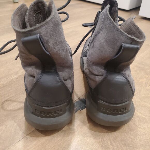 Sorel Explorer Waterproof Winter Boots, Black Gray, Men's 10 (Fits Like 9.5) - Picture 5 of 11